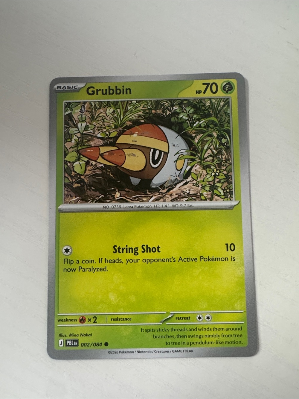 Grubbin Pokémon Card